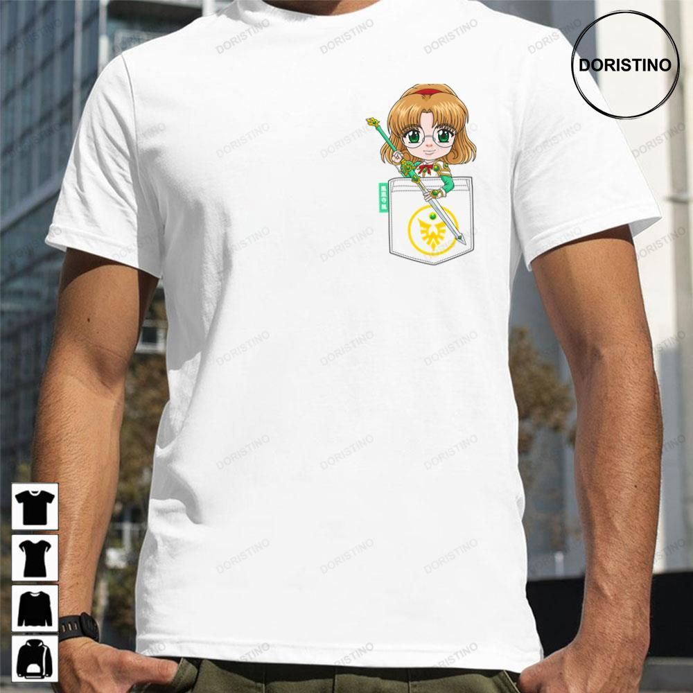 Fuu Hououji In Pocket Magic Knight Rayearth Awesome Shirts